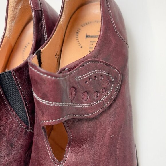 Think! Europe Womens 39 Burgundy Leather Comfort Mary Jane Shoes - Picture 6 of 15